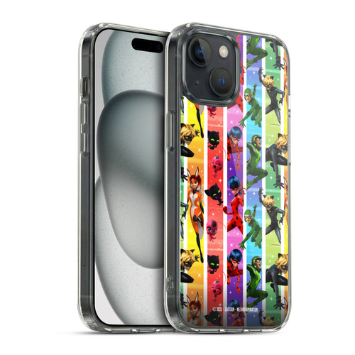 Miraculous Ladybug Graphics Pattern Soft Gel Case for Apple iPhone 15 & MagSafe