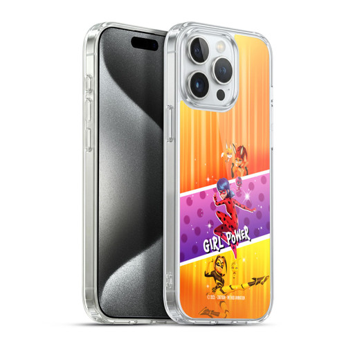 Miraculous Ladybug Graphics Girl Power Soft Gel Case for Apple iPhone 15 Pro Max & MagSafe