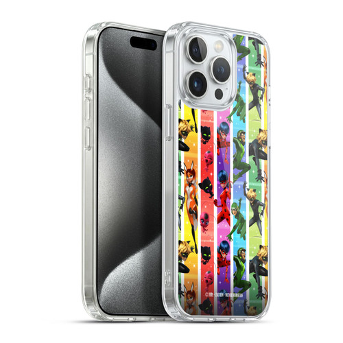 Miraculous Ladybug Graphics Pattern Soft Gel Case for Apple iPhone 15 Pro Max & MagSafe