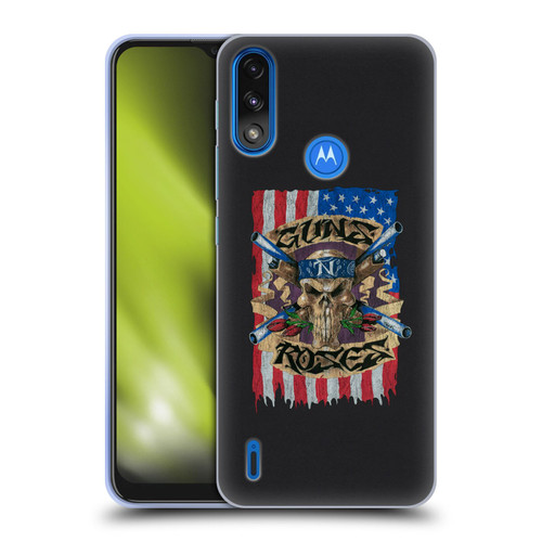 Guns N' Roses Band Art Flag Soft Gel Case for Motorola Moto E7 Power / Moto E7i Power