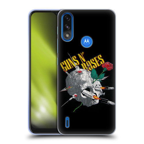 Guns N' Roses Band Art Needles Skull Vintage Soft Gel Case for Motorola Moto E7 Power / Moto E7i Power