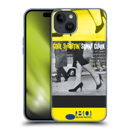 Blue Note Records Albums 2 Sonny Clark Cool Struttin' Soft Gel Case for Apple iPhone 15 Plus