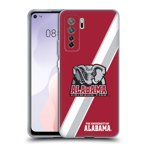 University Of Alabama UA The University Of Alabama Stripes Soft Gel Case for Huawei Nova 7 SE/P40 Lite 5G