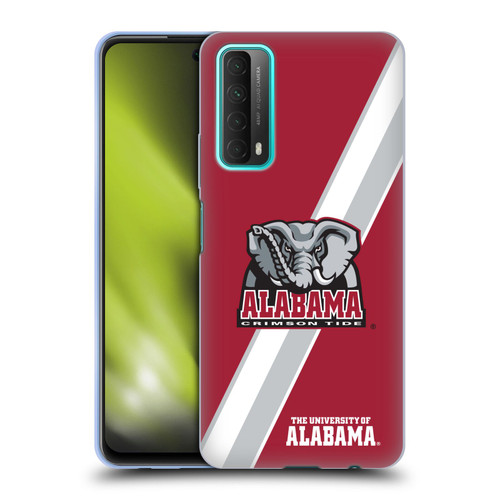 University Of Alabama UA The University Of Alabama Stripes Soft Gel Case for Huawei P Smart (2021)
