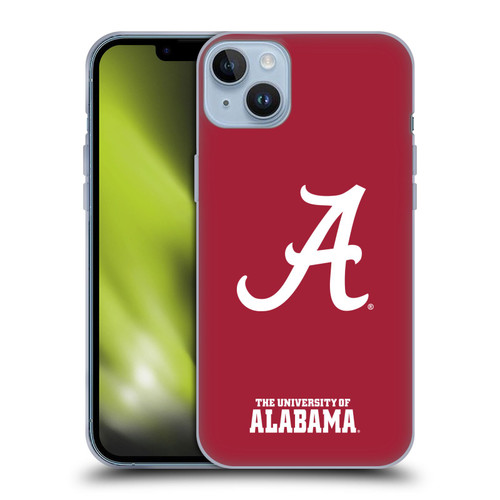 University Of Alabama UA The University Of Alabama Plain Soft Gel Case for Apple iPhone 14 Plus