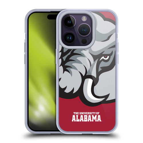 University Of Alabama UA The University Of Alabama Oversized Icon Soft Gel Case for Apple iPhone 14 Pro
