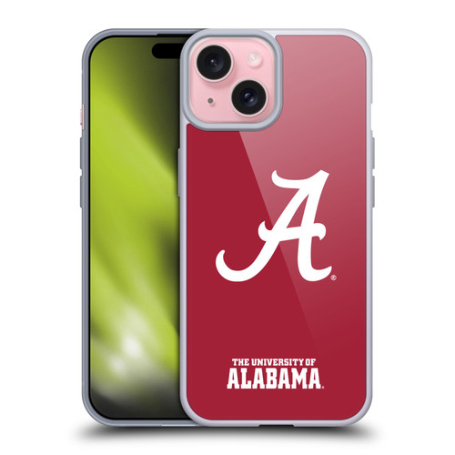 University Of Alabama UA The University Of Alabama Plain Soft Gel Case for Apple iPhone 15