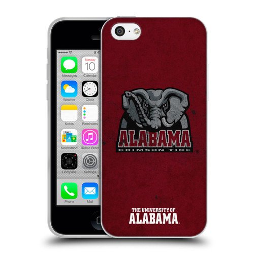 University Of Alabama UA The University Of Alabama Distressed Soft Gel Case for Apple iPhone 5c