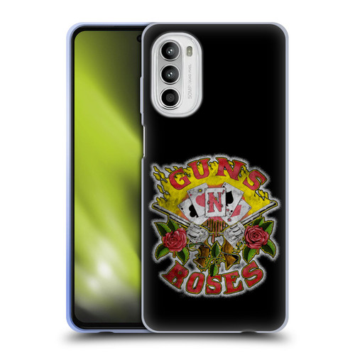 Guns N' Roses Band Art Cards Soft Gel Case for Motorola Moto G52