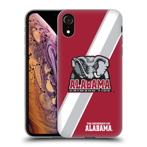 University Of Alabama UA The University Of Alabama Stripes Soft Gel Case for Apple iPhone XR