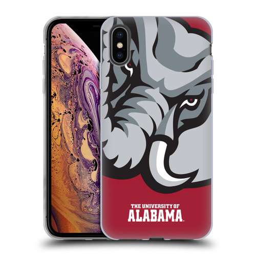 University Of Alabama UA The University Of Alabama Oversized Icon Soft Gel Case for Apple iPhone XS Max