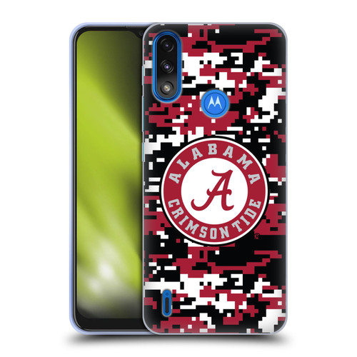 University Of Alabama UA The University Of Alabama Digital Camouflage Soft Gel Case for Motorola Moto E7 Power / Moto E7i Power