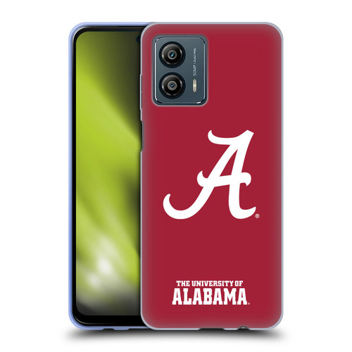 University Of Alabama UA The University Of Alabama Plain Soft Gel Case for Motorola Moto G53 5G