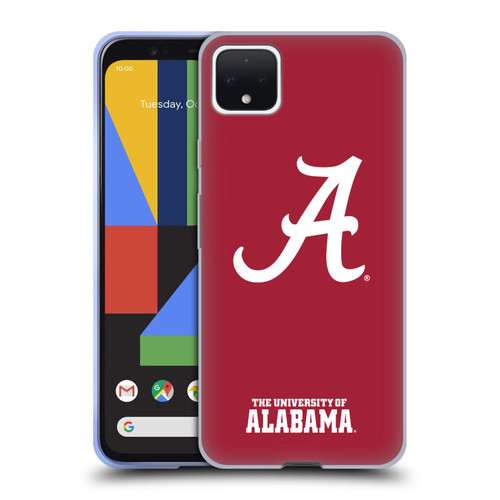 University Of Alabama UA The University Of Alabama Plain Soft Gel Case for Google Pixel 4 XL