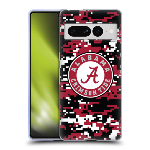 University Of Alabama UA The University Of Alabama Digital Camouflage Soft Gel Case for Google Pixel 7 Pro