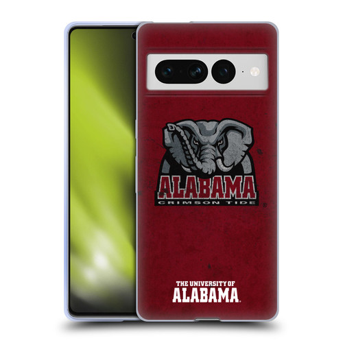 University Of Alabama UA The University Of Alabama Distressed Soft Gel Case for Google Pixel 7 Pro