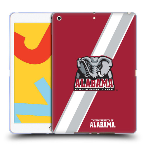 University Of Alabama UA The University Of Alabama Stripes Soft Gel Case for Apple iPad 10.2 2019/2020/2021