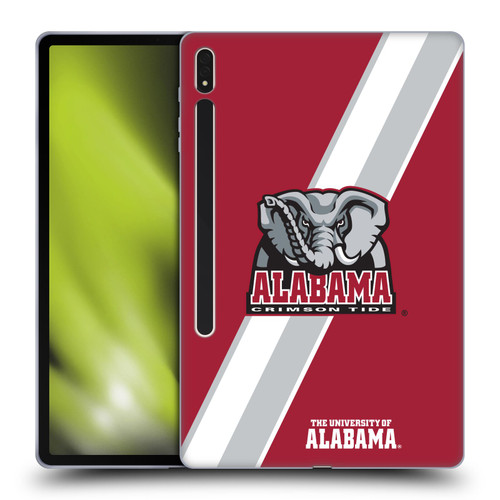 University Of Alabama UA The University Of Alabama Stripes Soft Gel Case for Samsung Galaxy Tab S8 Plus
