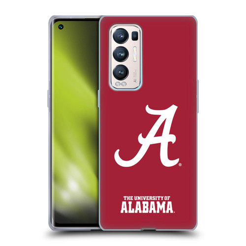 University Of Alabama UA The University Of Alabama Plain Soft Gel Case for OPPO Find X3 Neo / Reno5 Pro+ 5G