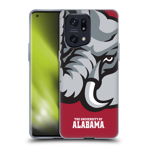 University Of Alabama UA The University Of Alabama Oversized Icon Soft Gel Case for OPPO Find X5 Pro