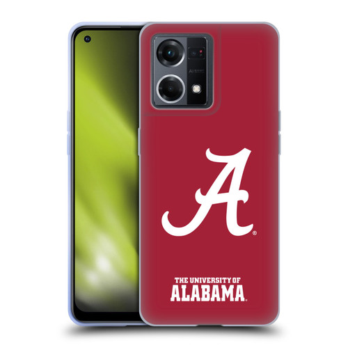 University Of Alabama UA The University Of Alabama Plain Soft Gel Case for OPPO Reno8 4G