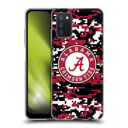 University Of Alabama UA The University Of Alabama Digital Camouflage Soft Gel Case for Samsung Galaxy A03s (2021)