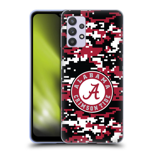 University Of Alabama UA The University Of Alabama Digital Camouflage Soft Gel Case for Samsung Galaxy A32 5G / M32 5G (2021)