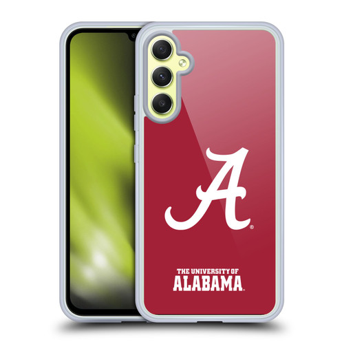 University Of Alabama UA The University Of Alabama Plain Soft Gel Case for Samsung Galaxy A34 5G