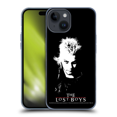 The Lost Boys Characters David Black And White Soft Gel Case for Apple iPhone 15