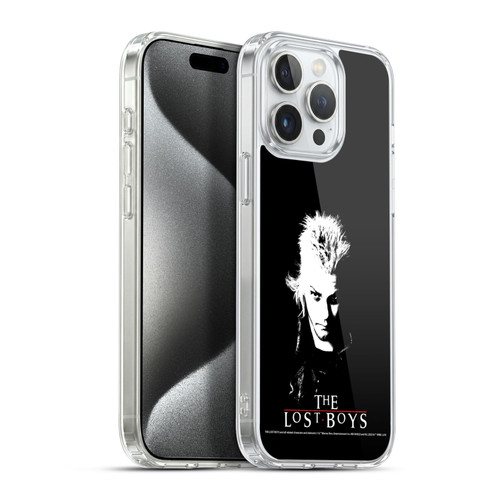 The Lost Boys Characters David Black And White Soft Gel Case for Apple iPhone 15 Pro Max & MagSafe