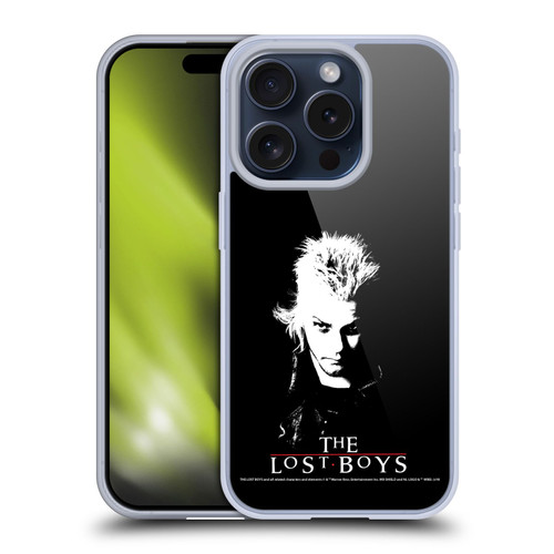 The Lost Boys Characters David Black And White Soft Gel Case for Apple iPhone 15 Pro