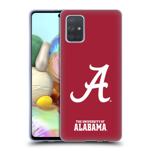 University Of Alabama UA The University Of Alabama Plain Soft Gel Case for Samsung Galaxy A71 (2019)