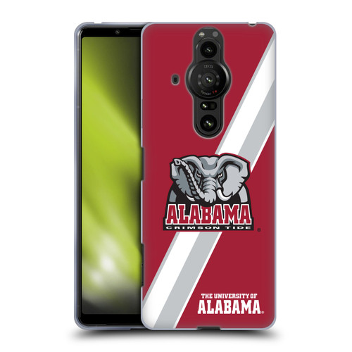 University Of Alabama UA The University Of Alabama Stripes Soft Gel Case for Sony Xperia Pro-I