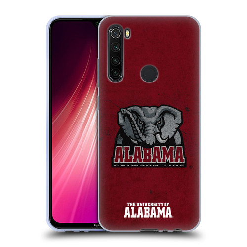 University Of Alabama UA The University Of Alabama Distressed Soft Gel Case for Xiaomi Redmi Note 8T