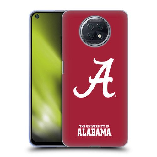 University Of Alabama UA The University Of Alabama Plain Soft Gel Case for Xiaomi Redmi Note 9T 5G