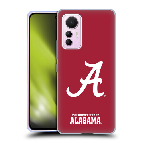 University Of Alabama UA The University Of Alabama Plain Soft Gel Case for Xiaomi 12 Lite