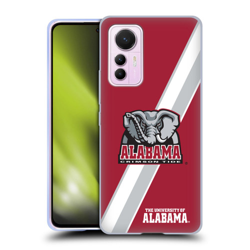 University Of Alabama UA The University Of Alabama Stripes Soft Gel Case for Xiaomi 12 Lite