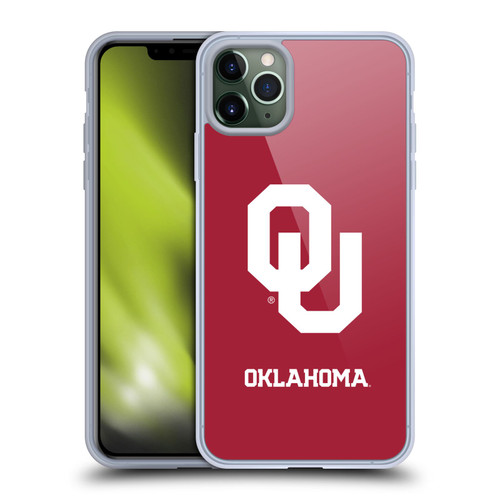 University of Oklahoma OU The University of Oklahoma Plain Soft Gel Case for Apple iPhone 11 Pro Max