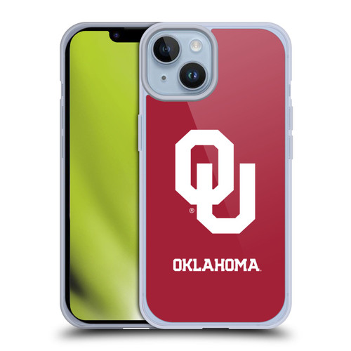 University of Oklahoma OU The University of Oklahoma Plain Soft Gel Case for Apple iPhone 14