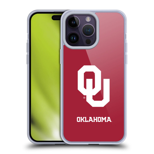 University of Oklahoma OU The University of Oklahoma Plain Soft Gel Case for Apple iPhone 14 Pro Max