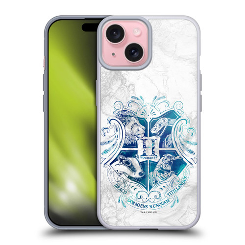 Harry Potter Deathly Hallows IX Hogwarts Aguamenti Soft Gel Case for Apple iPhone 15