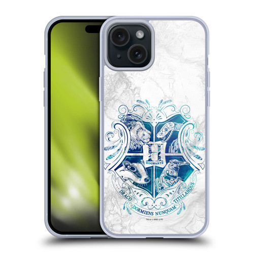 Harry Potter Deathly Hallows IX Hogwarts Aguamenti Soft Gel Case for Apple iPhone 15 Plus