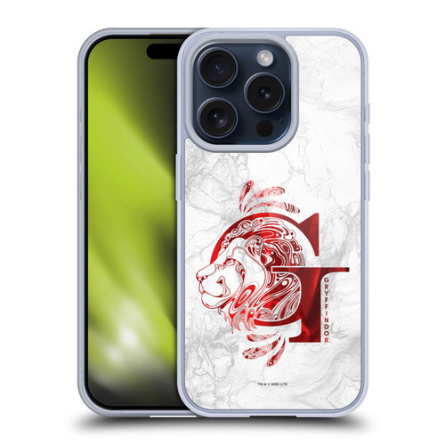 Harry Potter Deathly Hallows IX Gryffindor Aguamenti Soft Gel Case for Apple iPhone 15 Pro