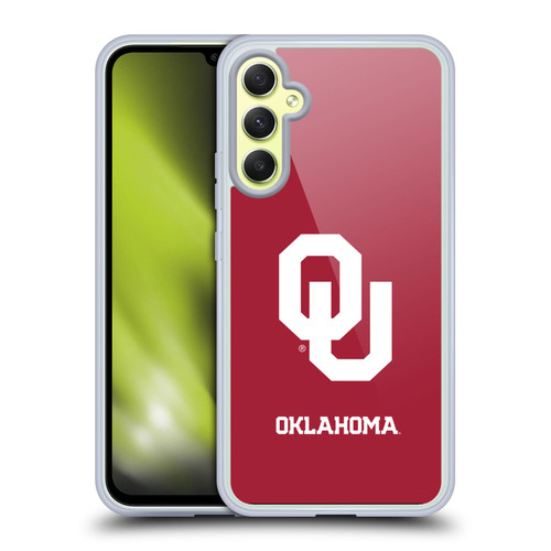 University of Oklahoma OU The University of Oklahoma Plain Soft Gel Case for Samsung Galaxy A34 5G