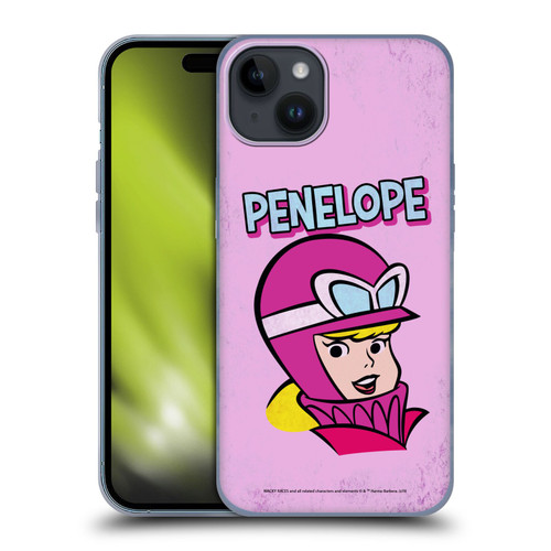 Wacky Races Classic Penelope Soft Gel Case for Apple iPhone 15 Plus