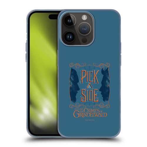 Fantastic Beasts The Crimes Of Grindelwald Art Nouveau Pick A Side Soft Gel Case for Apple iPhone 15 Pro