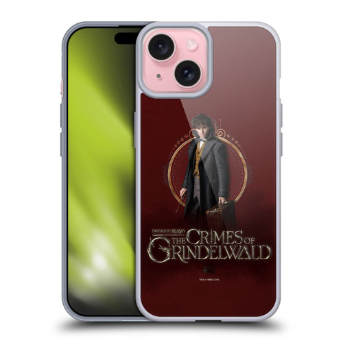 Fantastic Beasts The Crimes Of Grindelwald Character Art Newt Scamander Soft Gel Case for Apple iPhone 15