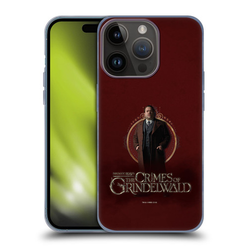 Fantastic Beasts The Crimes Of Grindelwald Character Art Jacob Kowalski Soft Gel Case for Apple iPhone 15 Pro
