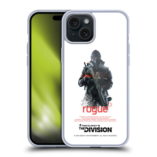 Tom Clancy's The Division Dark Zone Rouge 2 Soft Gel Case for Apple iPhone 15 Plus