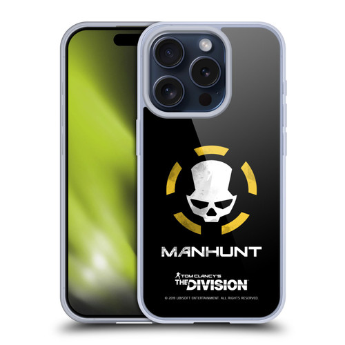 Tom Clancy's The Division Dark Zone Manhunt Logo Soft Gel Case for Apple iPhone 15 Pro